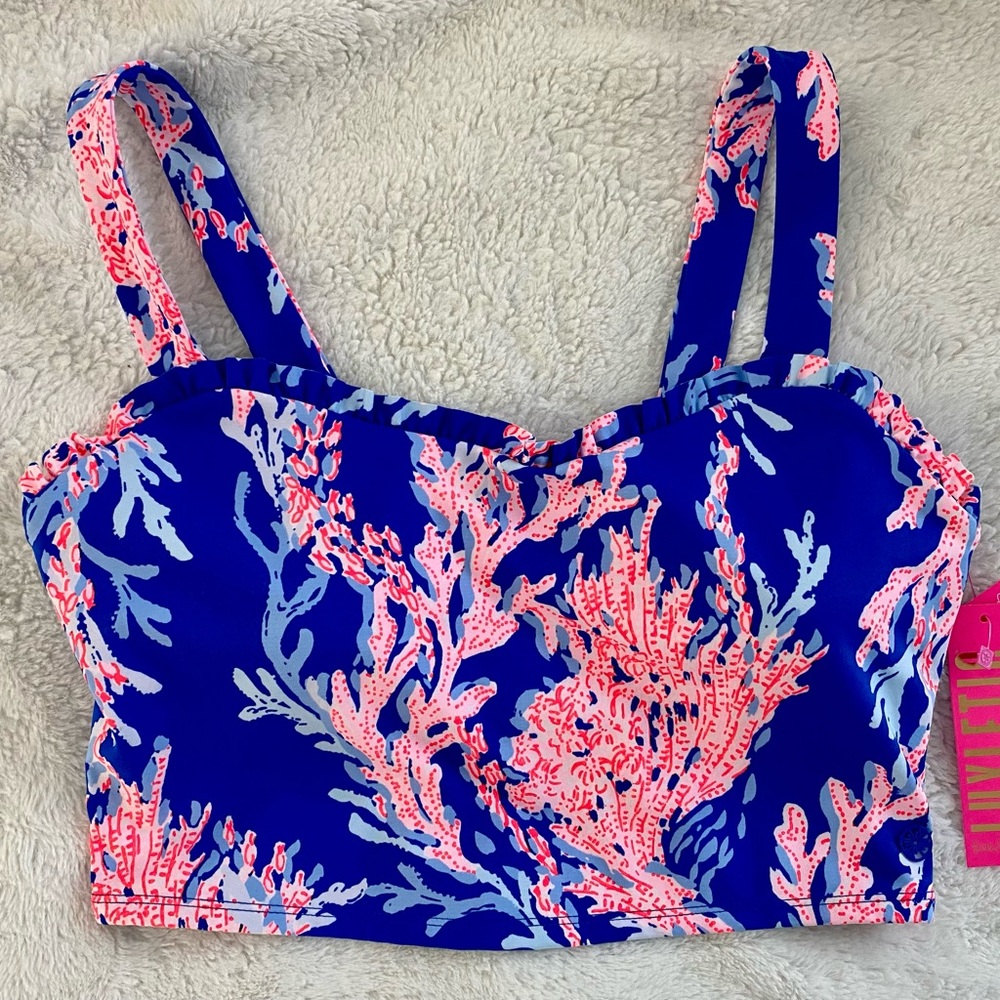 Lilly Pulitzer Luxletic Zahara Ruffle Sports bra